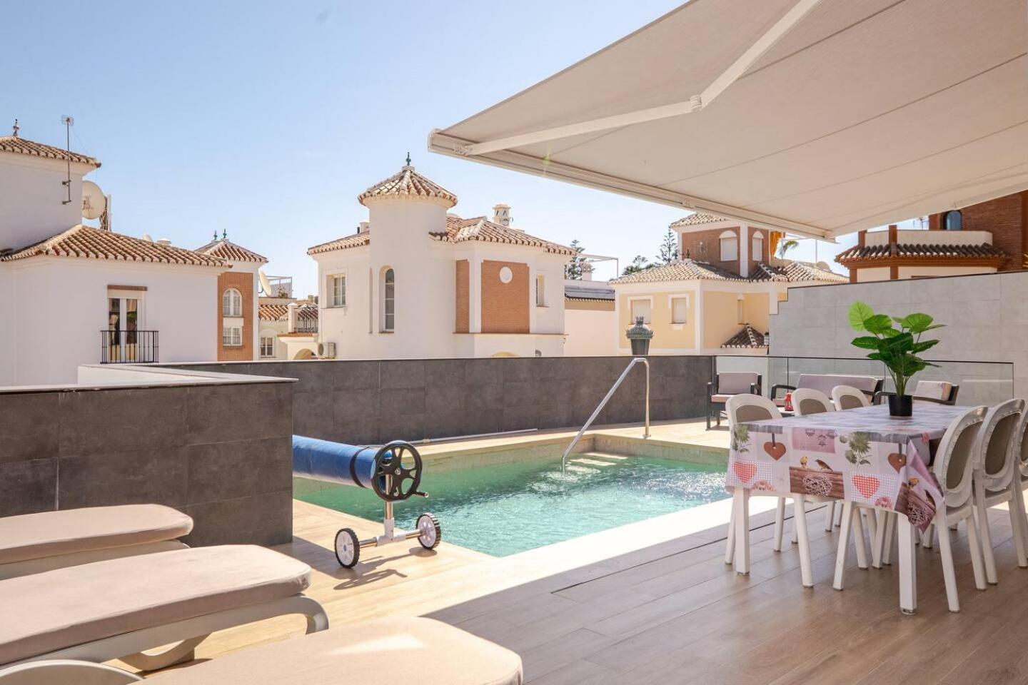 Villa Antonia Mar - Private & Heated Pool - Punta Lara Nerja Eksteriør billede
